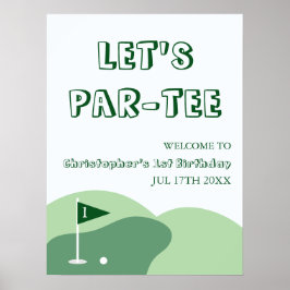 Golfpojken 1-årsdag poster
