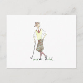 Golfpostkort Vykort