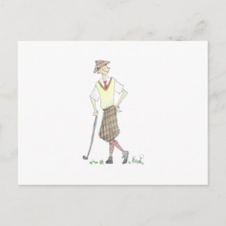 Golfpostkort Vykort