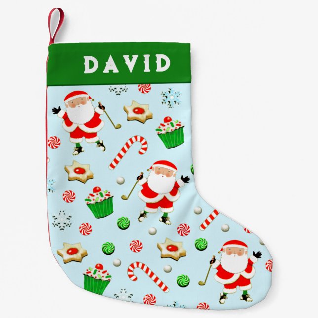 Golfpresent jul liten julstrumpa (Framsidan)