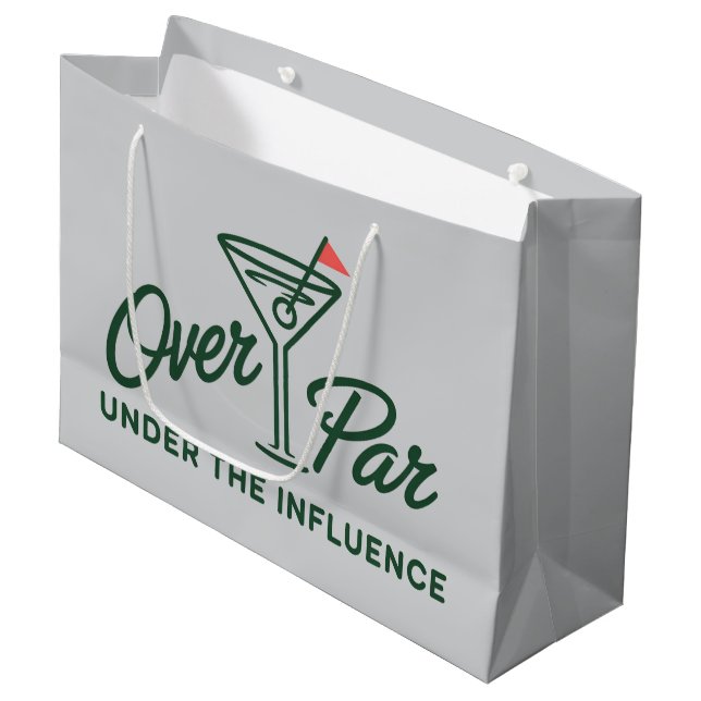 Golfpresent över par och påverkad golf (Framsidan Vinklad)