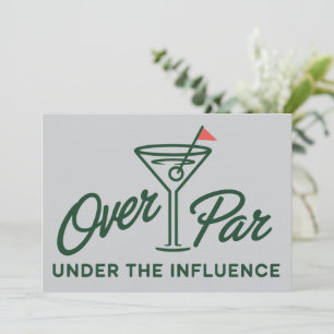 Golfpresent Över Par Och Under Påverkan Golf Inbjudningar