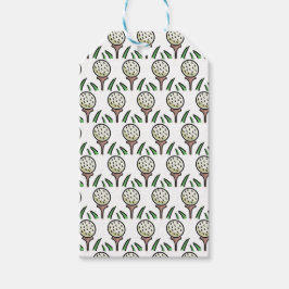 Golfpresent Överdimensionella golfbollar Gul tee Presentetikett