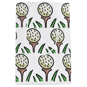 Golfpresent Överdimensionerade golfbollar Guldtee