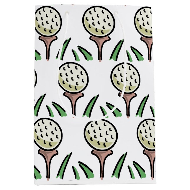 Golfpresent Överdimensionerade golfbollar Guldtee (Framsidan)