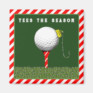 Golfpresenter att fylla julstrumpor med magnet