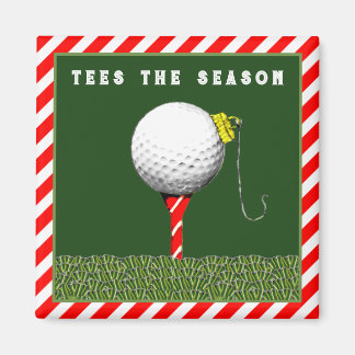 Golfpresenter att fylla julstrumpor med magnet