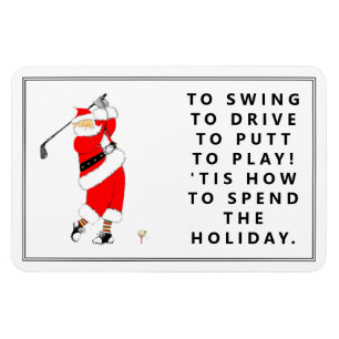 Golfpresentmagnet för högtider magnet