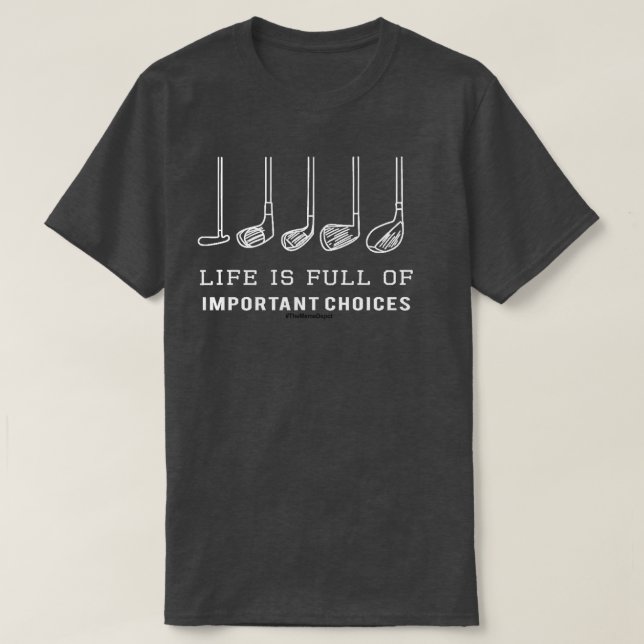 Golfprioriteringar T Shirt (Design framsida)