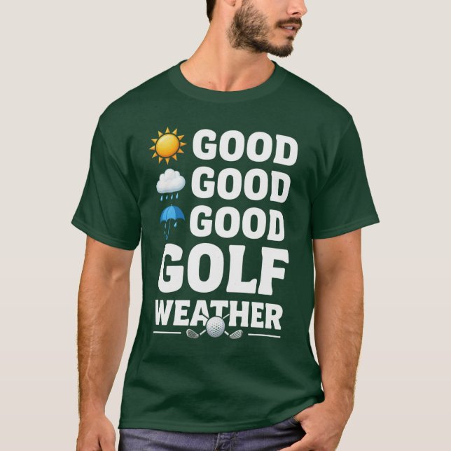 Golfprognos för golfare t shirt (Framsida)