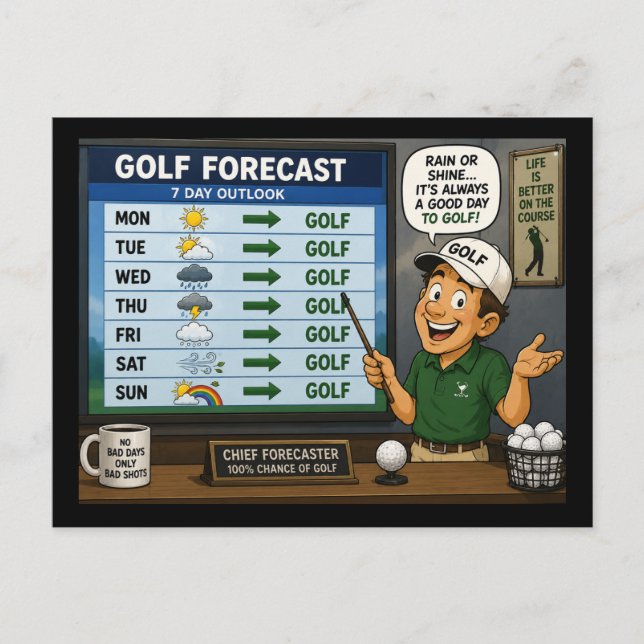 Golfprognos Vykort (Framsida)