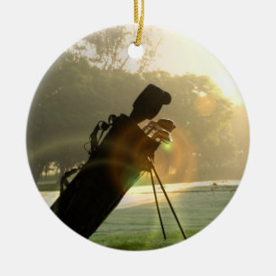 Golfprydnad Julgransprydnad Keramik