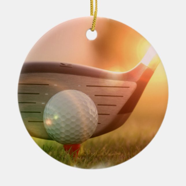 Golfputterprydnad Julgransprydnad Keramik (Framsidan)