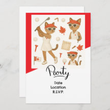 Golfredskap för Cat Lovers, golf Canada Day