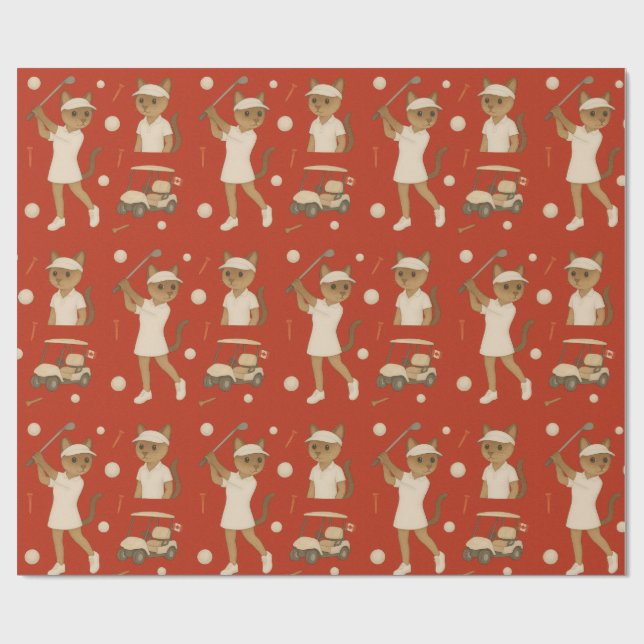 Golfredskap för Cat Lovers, Kanada Day Lovers Presentpapper (Platt)