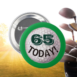 Golfres födelsedag golf boll golfspelare roligt knapp