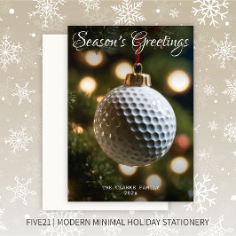 Golfsäsongens hälsningar jul julkort