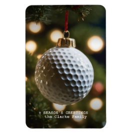 Golfsäsongens hälsningar jul magnet