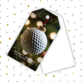 Golfsäsongens hälsningar jul presentetikett