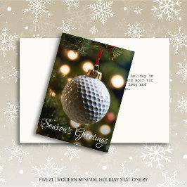 Golfsäsongens hälsningar - julklapp helgkort