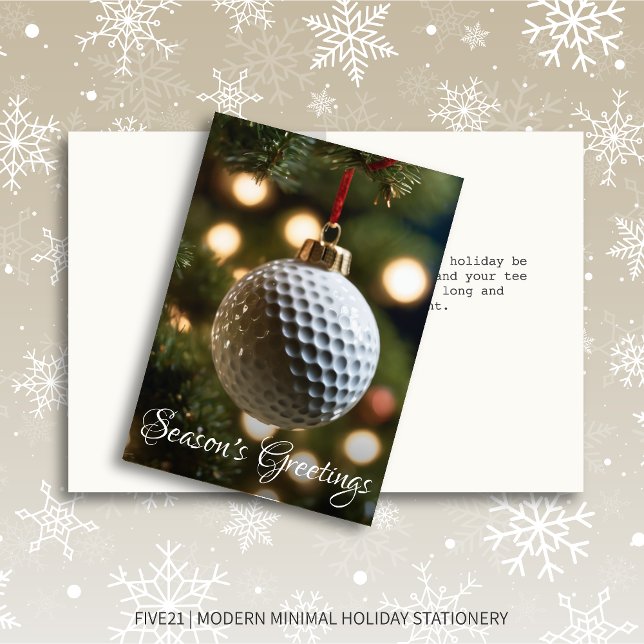 Golfsäsongens hälsningar - julklapp helgkort (Skapare uppladdad)