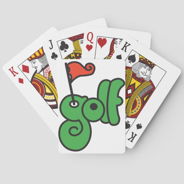 Golfskylt spelkort (Baksidan)