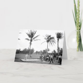 Golfspel 1904 Palm Beach Fl. Hälsningkort Kort