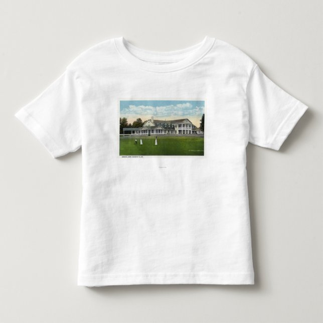 Golfspel för Brooklawn klubbhuskvinnor T Shirt (Framsida)