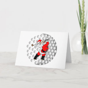 Golfspel Santa Helgkort