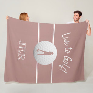 Golfspelare Dam Sport Trendig Rosa Damros Anpassad Fleecefilt