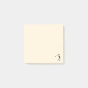 Golfspelare Emoji Post-it Block