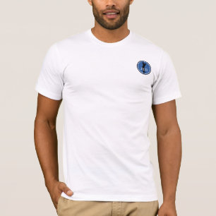 Golfspelare Golfare Sport Monogram Blå Svart T Shirt