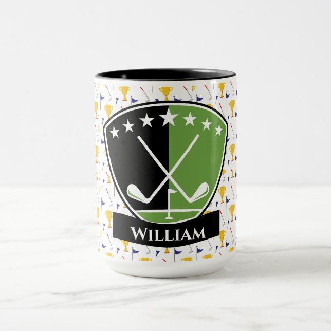 Golfspelare Monogram  Mugg (Center)