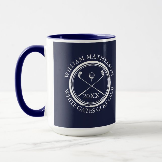Golfspelare och golfklubb Namn Datum Marinblå Mugg (Vänster)
