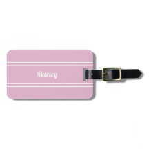 Golfspelare Personligt namn Modern Rosa & Vit