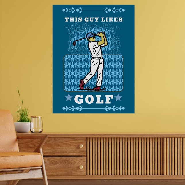golfspelare poster (Vardagsrum 2)
