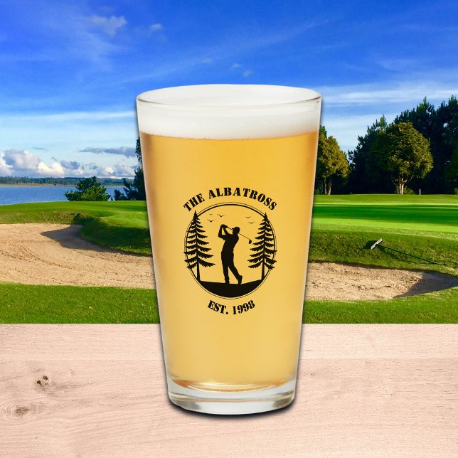 Golfspelare Tallar Lägg till namn  Glaskopp (Skapare uppladdad)