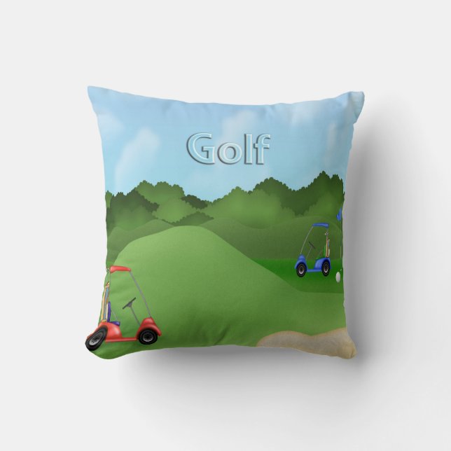 Golfspeldekorativ kudde (Framsida)