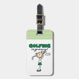 Golfspelet är Groovy Bagagebricka