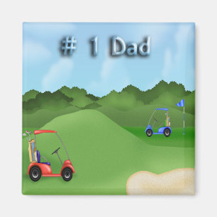 Golfspelfars dagmagnet magnet