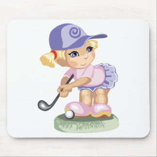 Golfspelflicka Mousepad Musmatta