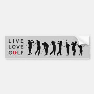GolfspelGolfbildekal Bildekal