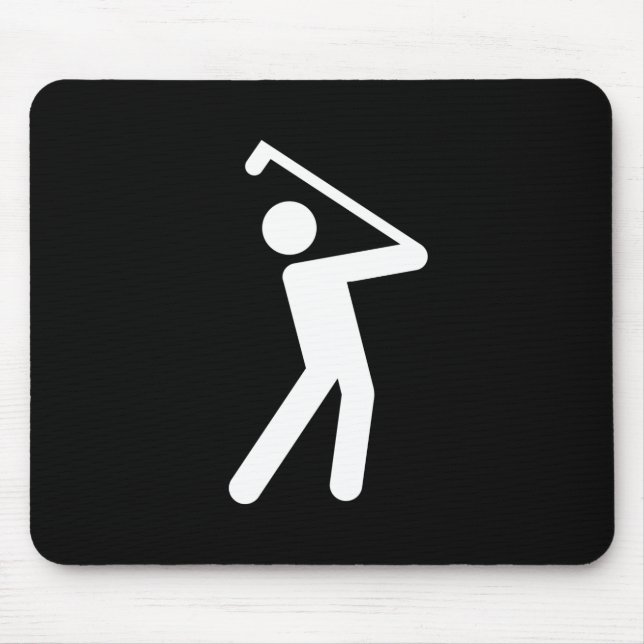 GolfspelPictogram Mousepad Musmatta (Framsidan)