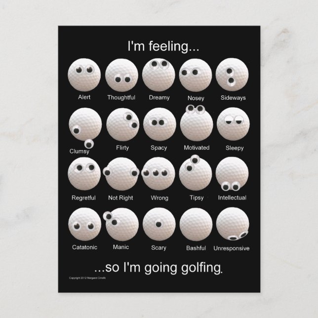 Golfstämningar Postkort Vykort (Framsida)