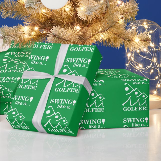 Golfswing som en golfare Golf Presentpapper (Helgdagar)