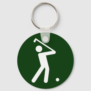 Golfsymbol Keychain Nyckelring