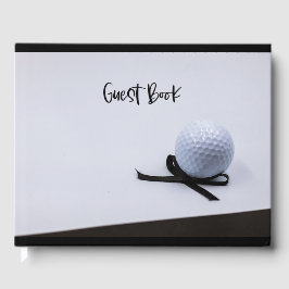 Golfsympati kondoleanser till boll och svart band gästböcker