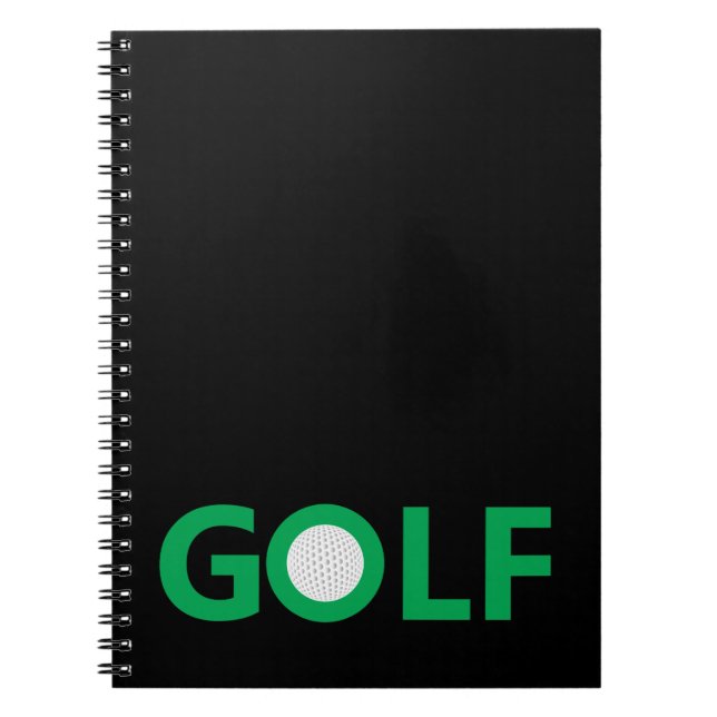 Golftecken Anteckningsbok Med Spiral (Framsidan)