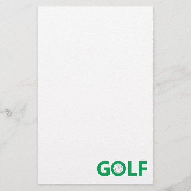 Golftecken Brevpapper (Framsida)