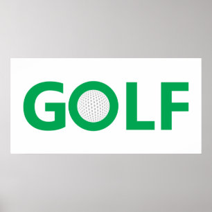 Golftecken Poster